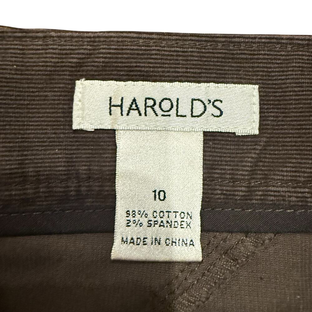Harold’s Women’s brown corduroy skirt with flare style, Size 10 - Picture 3 of 5